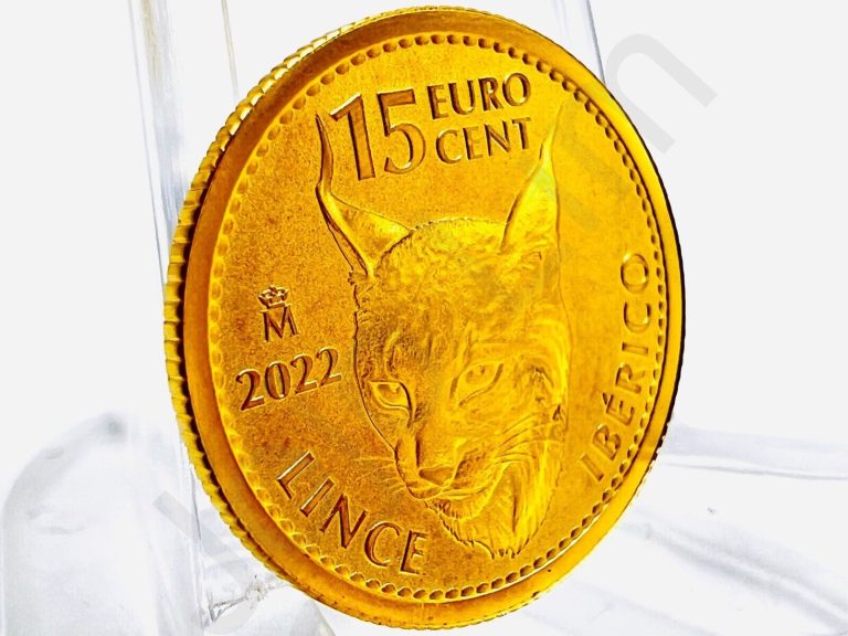 Read more about the article 2022 1/10th oz Gold Coin Spanish Iberian Lynx Gold Doubloon Reverse Proof 9999