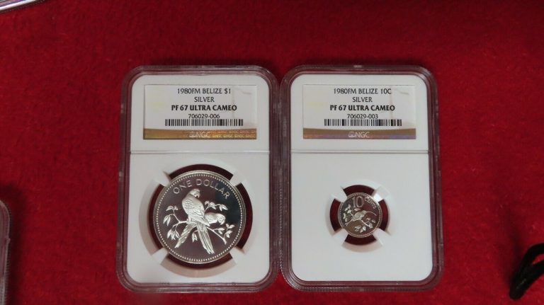 Read more about the article 1980 Belize $1  Silver Coins NGC PF 67 .999 PCGS NGC  1oz ultra low mintage