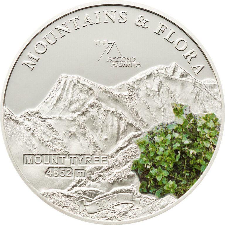 Read more about the article Mount Tyree Palau 2011 Mountains and Flora $5 Silver Proof Coin w COA