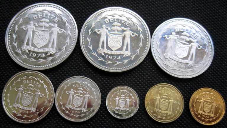 Read more about the article 8COINS BELIZE 1974 PROOF 70-55