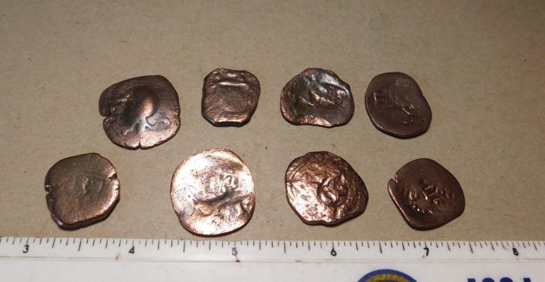 Read more about the article 1600s or earlier BARGAIN Low Grade Spanish coins  treasure of 8 pieces !!