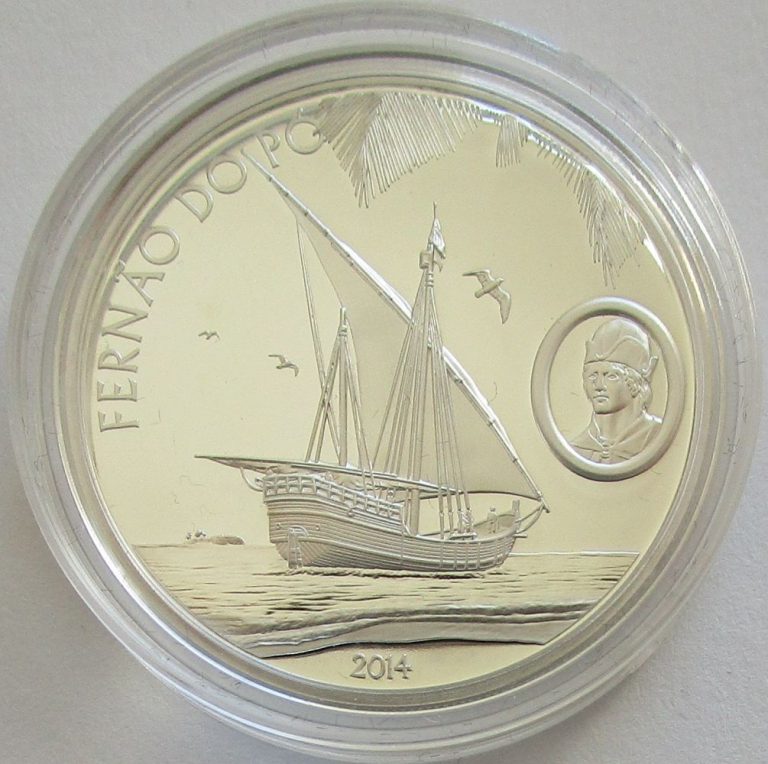 Read more about the article Equatorial Guinea 1000 Francos 2014 Ships Fernão do Pó Silver