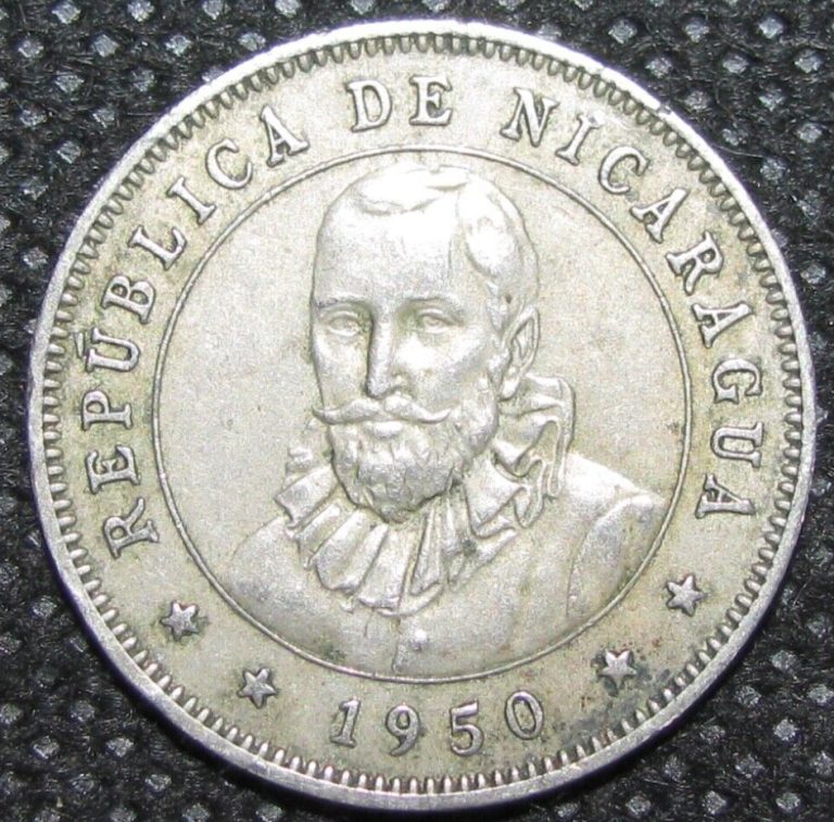 Read more about the article NICARAGUA ~ 1950 ~ 25 Centavos ~ QUALITY WORLD Coin ☘️ #562 ☘️