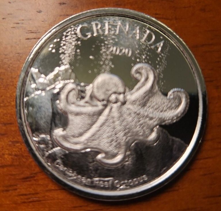 Read more about the article 2020 Grenada Eastern Caribbean 1 oz Ocopus Silver $2 Dollar Coin