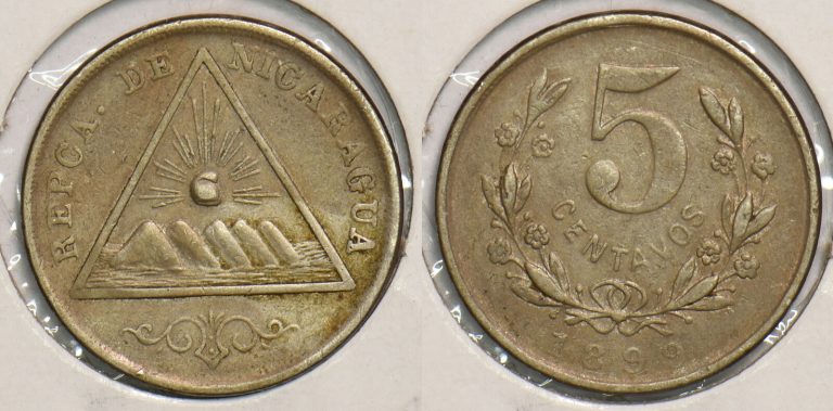 Read more about the article Nicaragua 1899 5 Centavos 199088 combine shipping