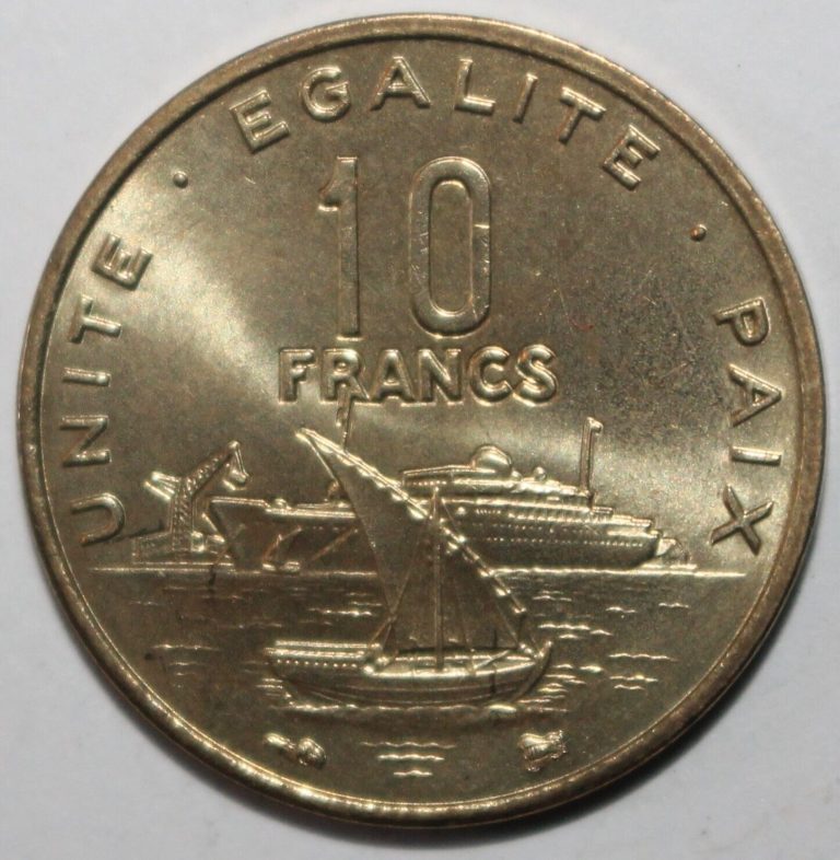 Read more about the article Djibouti 10 Francs Coin 1999 KM# 23 Africa Ten Low Mintage