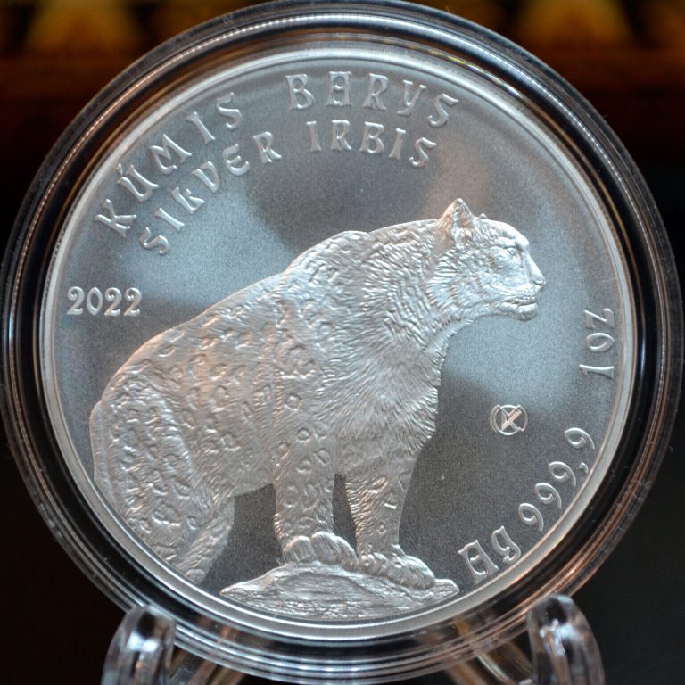 Read more about the article NEW Kazakhstan 2022 BUNC 1Oz Silver Irbis 9999 investment coin 1 tenge