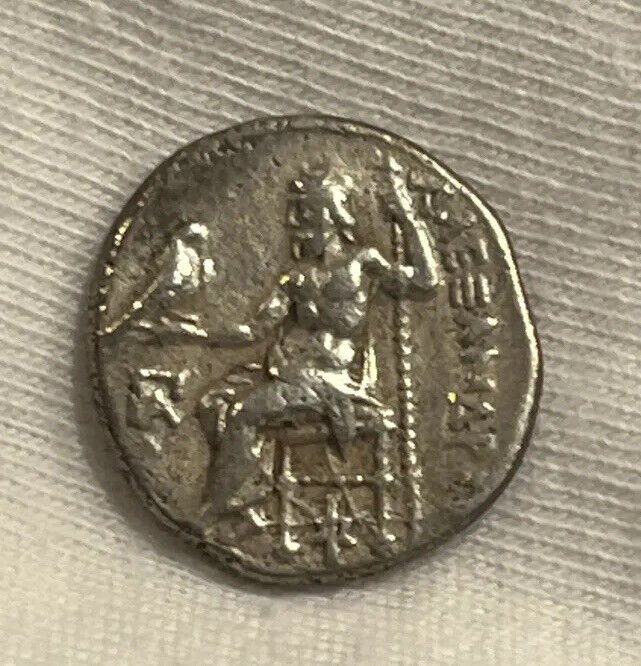 Read more about the article Greek Coin  Macedonia  Alexander Great As Hercules  Silver Drachm. 323-301 BC