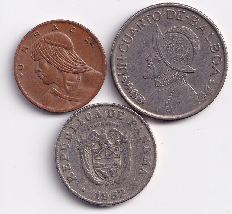 Read more about the article Lot of 3 Panama coins  1 and 5 centesimos  1/4 balboa  1982- 2008
