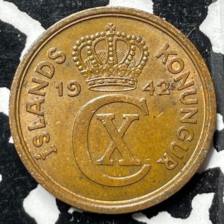 Read more about the article 1942 Iceland 2 Aurar (4 Available) Nice! (1 Coin Only)