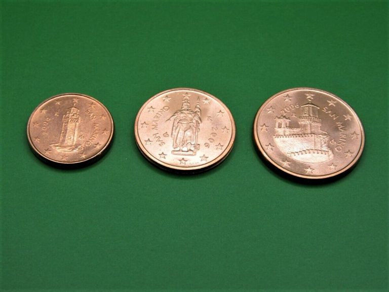 Read more about the article San Marino 2006  1 – 2 – 5 cents Euro (3 coins) – UNC