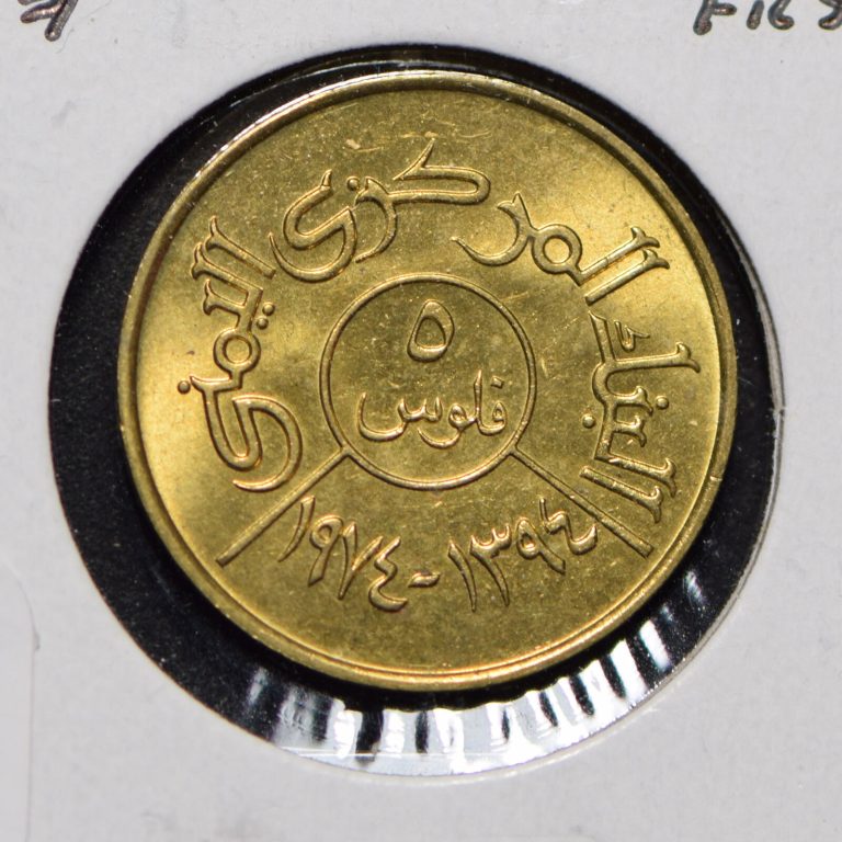Read more about the article Yemen 1974 AH 1394 5 Fils Falcon animal  901090 combine shipping