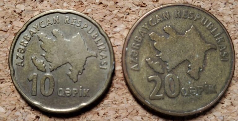 Read more about the article Azerbaijan 2006  10 Qapik and 20 Qapik coin