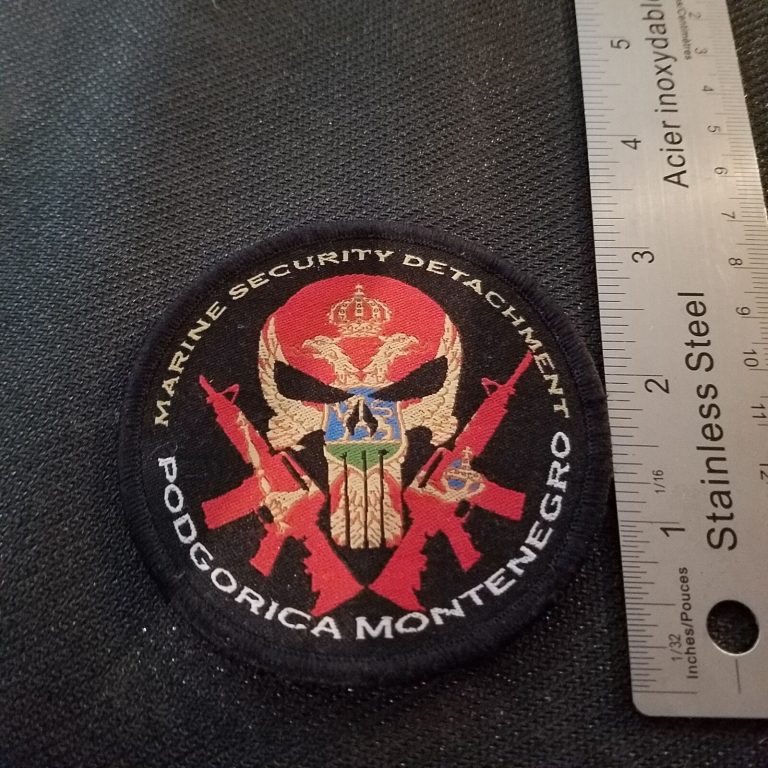 Read more about the article USMC MSG Det Marine Security Guard Det Podgorica Montenegro Challenge PATCH Z9