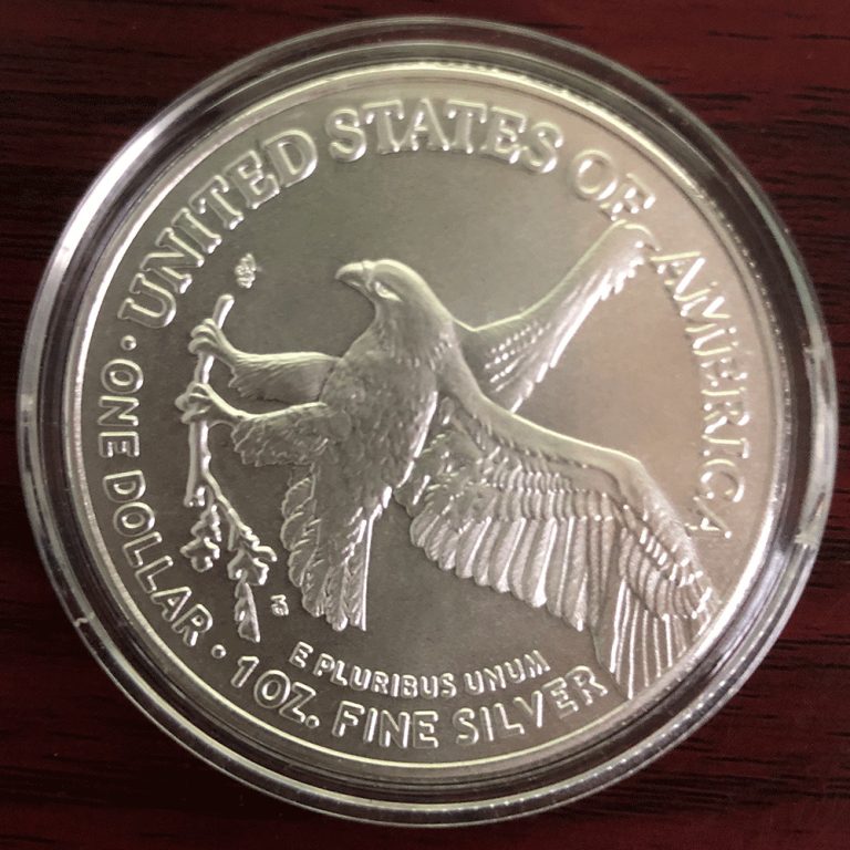 Read more about the article 2022 American 1 oz 999 Fine Silver Eagle $1 Coin