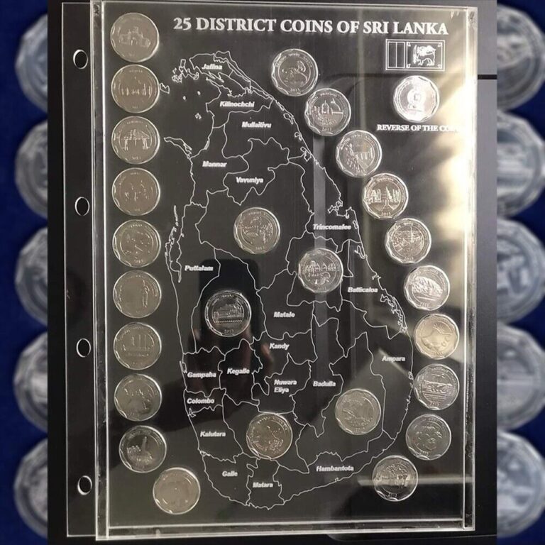 Read more about the article Ceylon District Coin Collection Sri Lanka  10 District 10 rupee Coins (10 Coins)