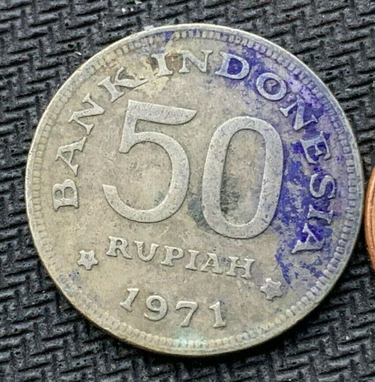 Read more about the article 1971 Indonesia 50 Rupiah Coin VF   1 Year Issue World Coin    #B903