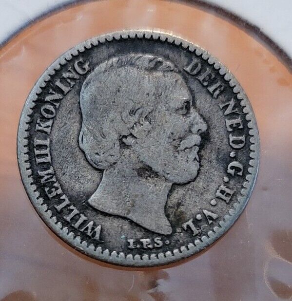 Read more about the article 1882 Netherlands 10 Cents William III  World Silver Coin