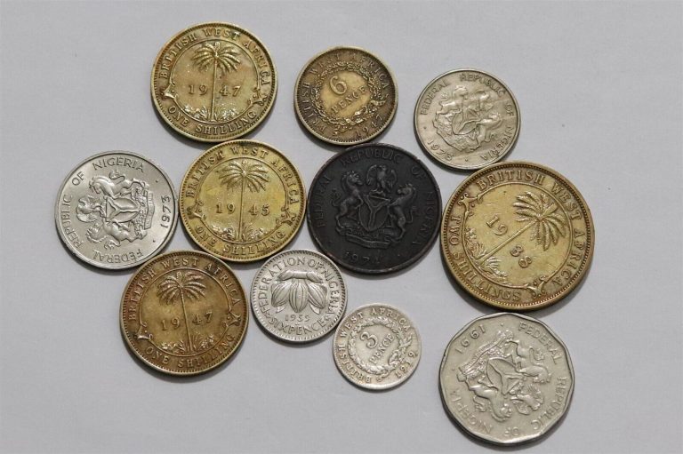 Read more about the article 🧭 🇳🇬 NIGERIA and WEST AFRICA – COLONIAL COINS WITH SILVER B55 #91 ZC40