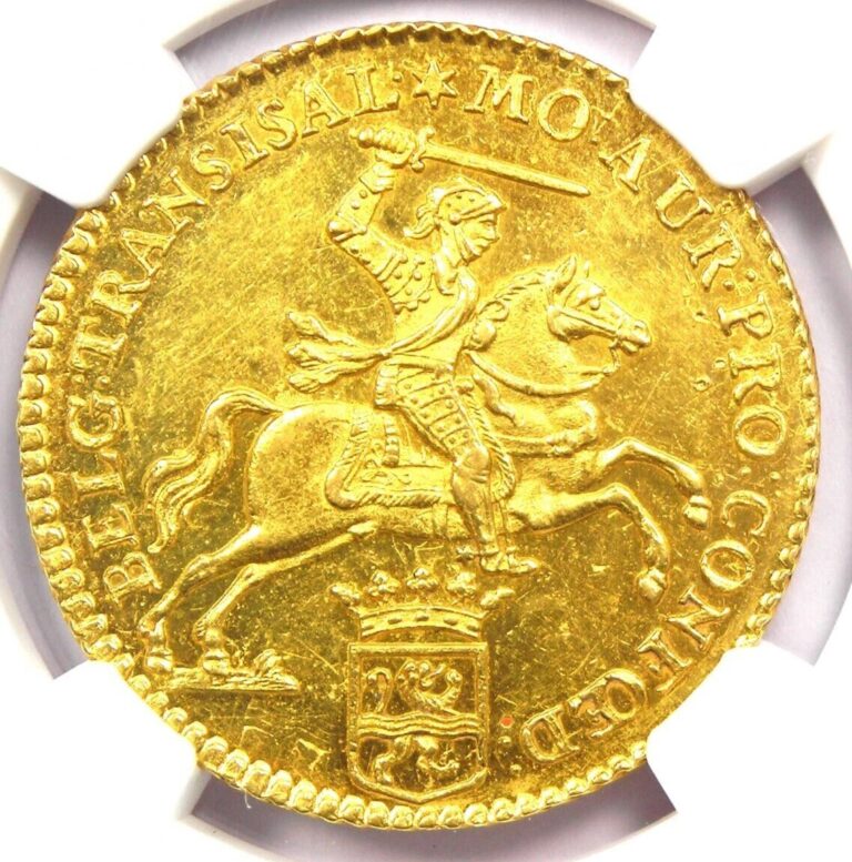 Read more about the article 1763 Netherlands Gold Overyssel 14 Gulden Coin 14G – NGC Uncirculated Detail UNC