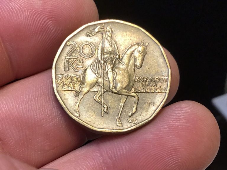 Read more about the article Czech Republic 1998  or 2004 (m) – 20 Korun  Animal  Horse Coin  1 Coin