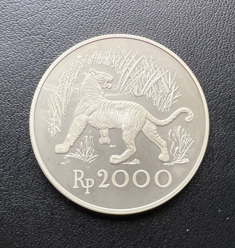 Read more about the article 1974 Indonesia 2000 Rupiah Silver Coin – Conservation Series Tiger