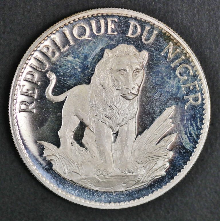 Read more about the article 1968 Niger 10 Francs Proof .900 Silver Coin