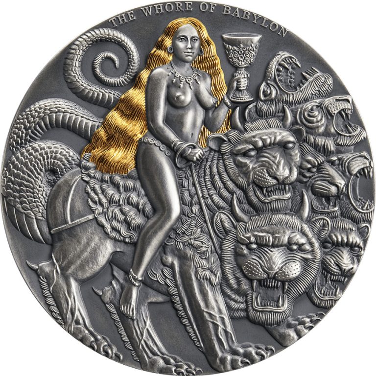 Read more about the article 2022 Cameroon The Whore Of Babylon Antique Finish 3oz Silver Coin Mintage of 500