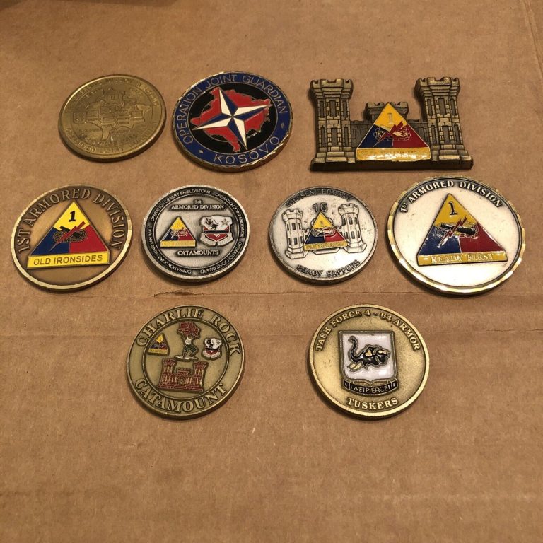 Read more about the article 1st Armored Division Old Ironsides Army Challenge Coin Lot KOSOVO 16th Engineer