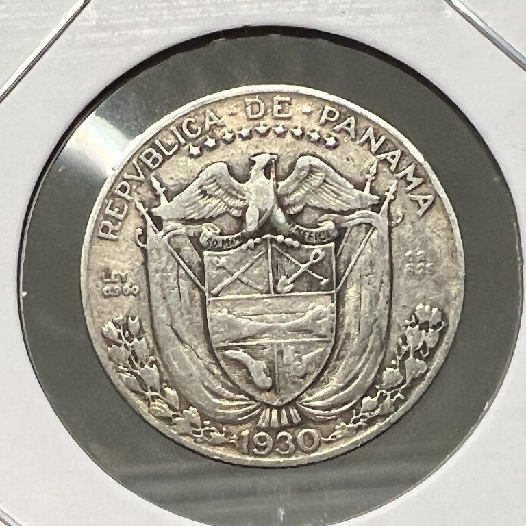 Read more about the article 1930 PANAMA SILVER 1/4 BALBOA NICE  COIN