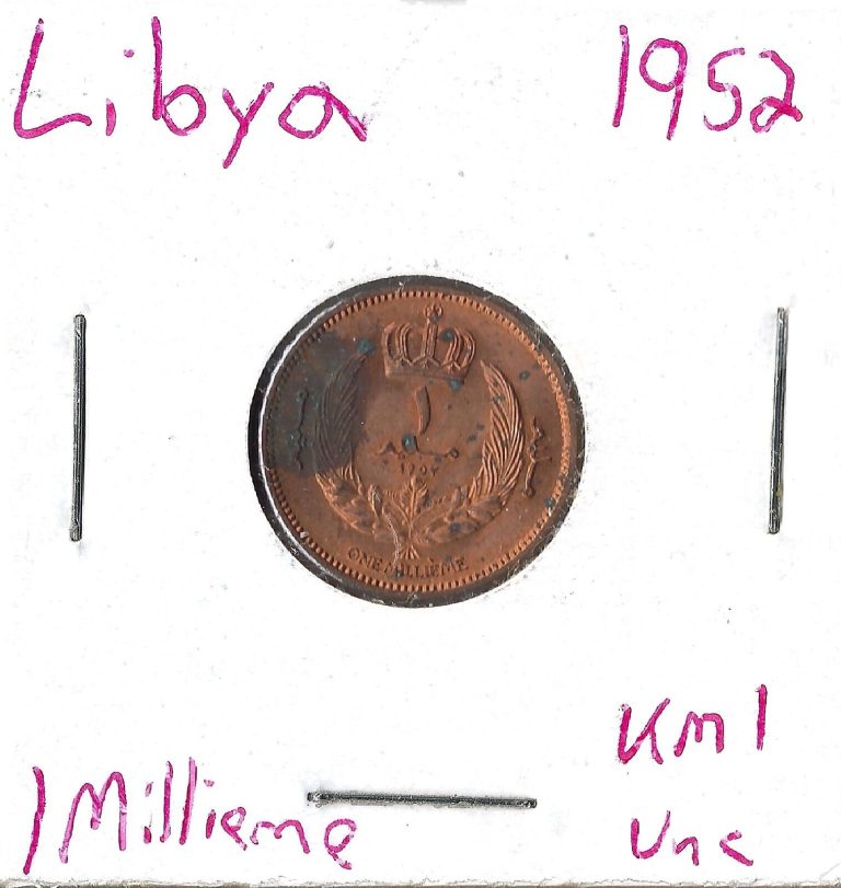 Read more about the article Coin Libya (Kingdom) 1 Millieme 1952 KM1  Combined shipping