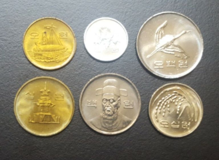 Read more about the article 1983 KOREA SOUTH BEAUTIFUL UNC COMPLETE SET OF 6 COINS RARE IN HIGH GRADE