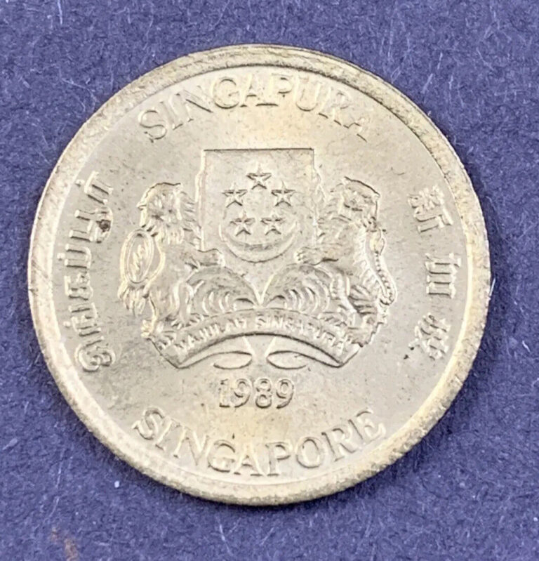 Read more about the article 1989 Singapore 5 Cents Aluminum-Bronze Coin KM#50