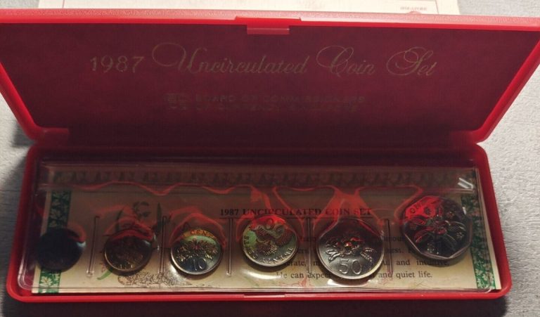 Read more about the article SINGAPORE 6 Coins 1987 Mint Set KM MS24