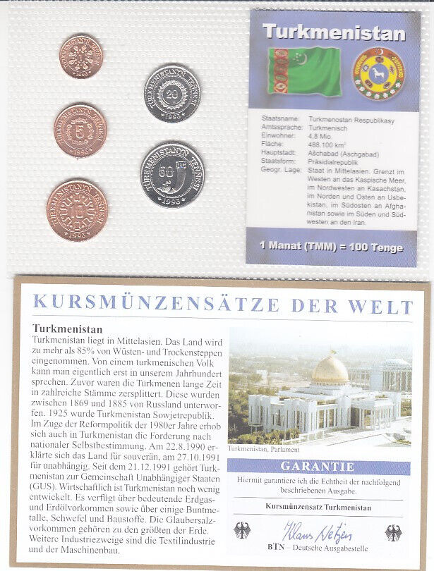 Read more about the article Turkmenistan – KMS 5 Coins