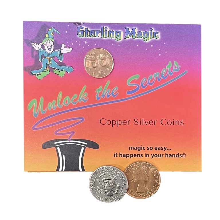 Read more about the article Ted’s Sterling Magic Copper Silver Coins Genuine US Half Dollar Copper Penny …