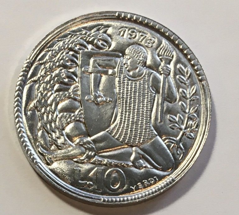 Read more about the article San Marino 10 Lire 1973 – Man against Hydra – UNC