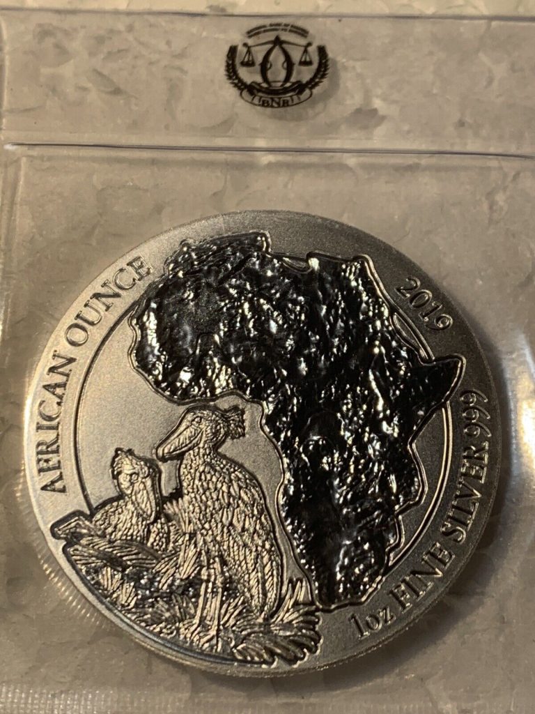 Read more about the article 2019 Rwanda African Shoebill 1 oz 0.999 Silver BU Coin in OGP Only 5 000 Minted