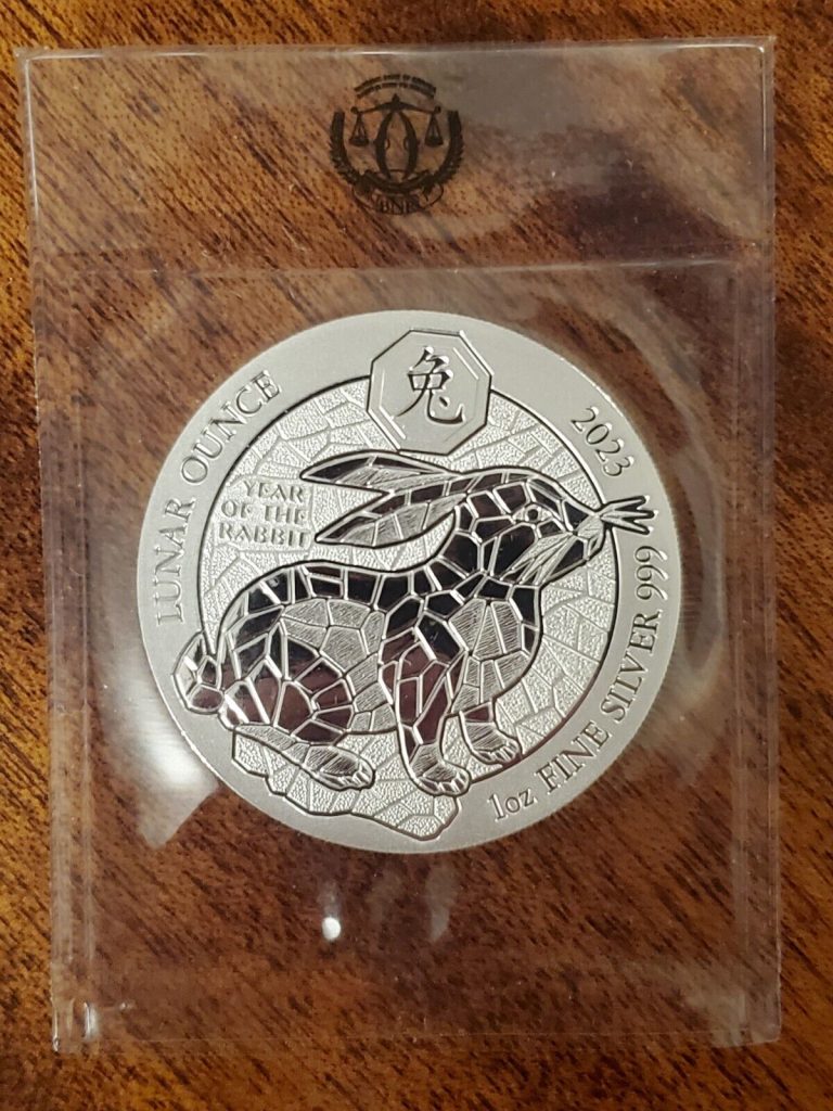 Read more about the article 2023 Rwanda Year of the Rabbit – 1 oz .999 Silver Coin – BU SEALED
