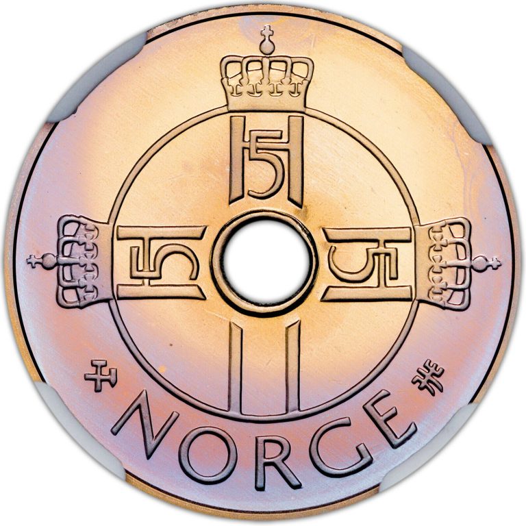 Read more about the article 1997 Norway 1 Krone PF 69 Ultra Cameo NGC Toned  Low Mint: 15K Only one online!