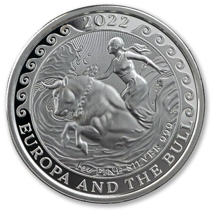 Read more about the article 2022 Malta .999 1oz Silver Europa and the Bull Silver Coin BU