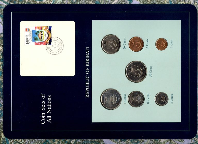 Read more about the article Coin Sets of All Nations Kiribati All 1979 UNC $1 50 20 10 5 2 1 cents 15NO89