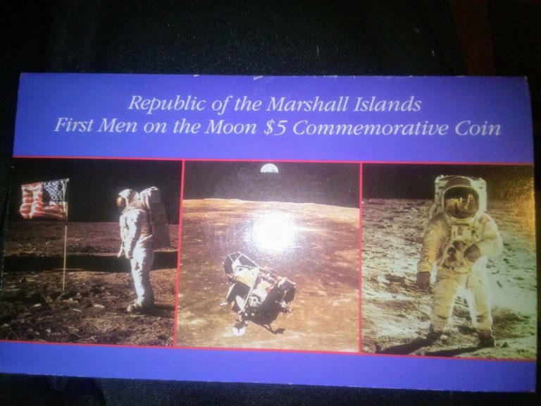 Read more about the article 1989 Marshall Islands Apollo 11 $5 Silver coin. First men on the moon!