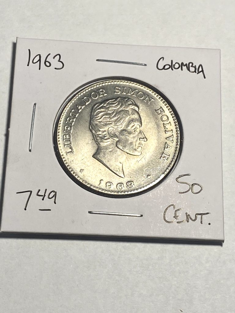 Read more about the article 1963 Colombia 50 Centavos