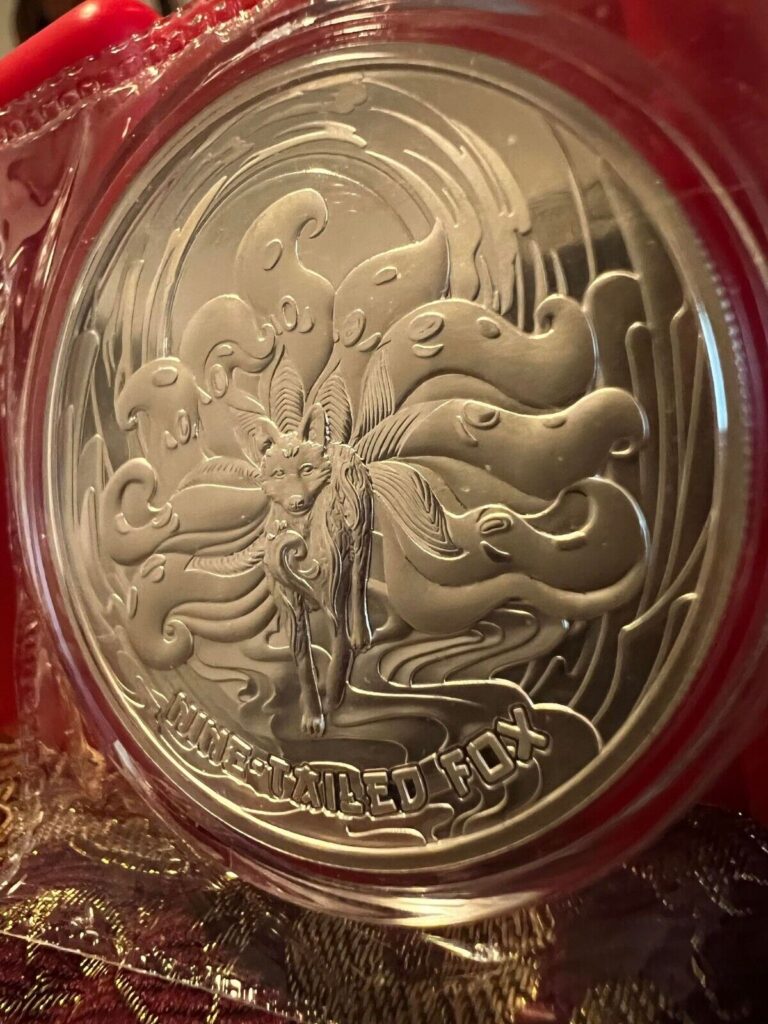 Read more about the article 2023 Samoa Asian Mythical Creatures: Nine Tailed Fox 1 oz silver only 5k made!