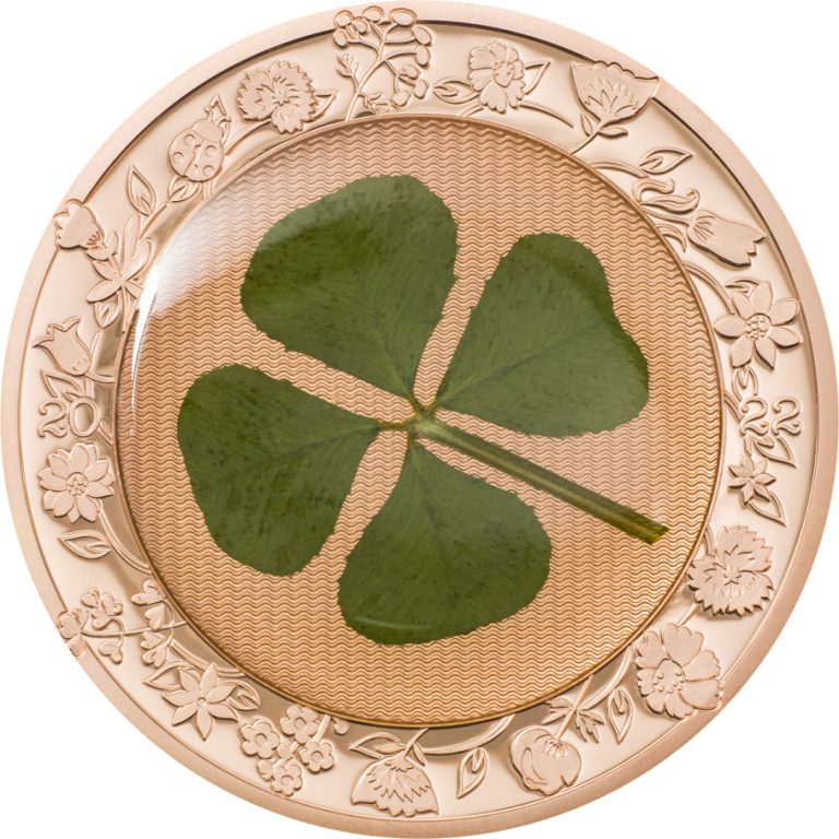 Read more about the article 2022 Palau – 4 LEAF CLOVER Ounce of Luck St. Patrick’s Day Silver Proof Coin $5