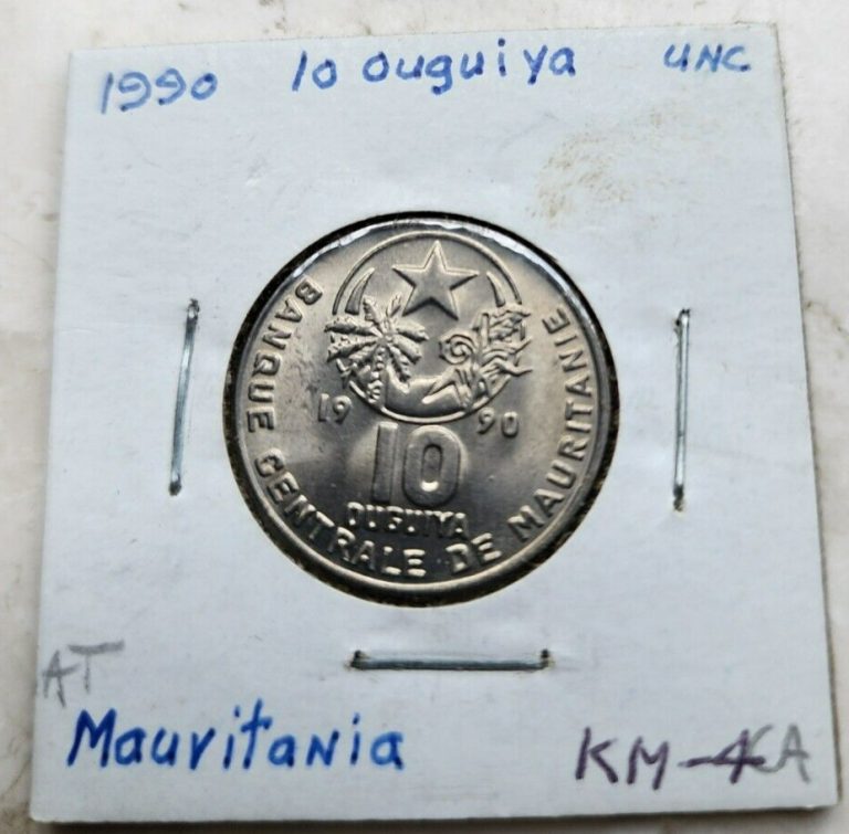 Read more about the article 1990 Mauritania 10 Ouguiya Coin  BG