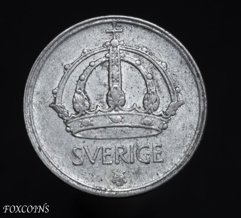 Read more about the article 1943 Sweden 25 Ore Silver coin – Oscar II