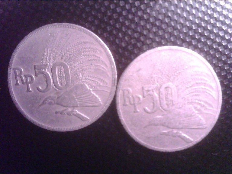 Read more about the article INDONESIA     50  RUPIAH    1971    TWO   COINS     JAN08F