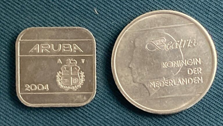 Read more about the article Aruba 2-coin lot – 50 (2004) cents – 1 Florin (2006) – FREE SHIPPING
